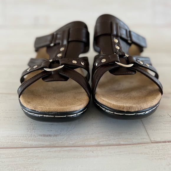 Pierre Dumas comfort sandals brown size 10 new with box - Picture 2 of 10